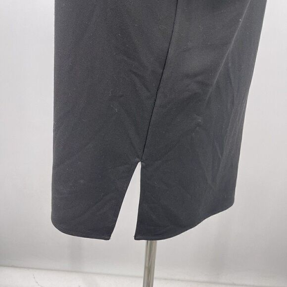 Worth New York womans blouse Oversized M black button down short sleeve BoxG - Picture 3 of 6